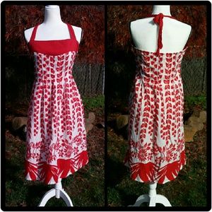 Vintage inspired Red & White Dress