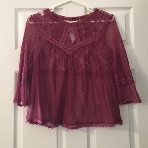 Free People Lace Top