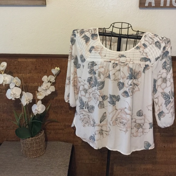 Woman floral blouse