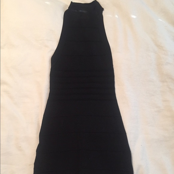 Black Bebe body con dress size XS