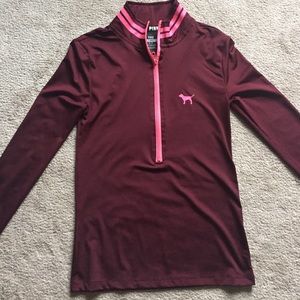 Victoria's Secret Pink deep half-zip top