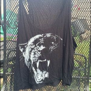 Brandy Melville panther crop top