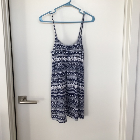 Navy Aztec dress