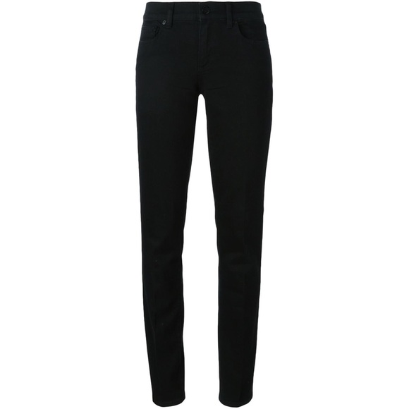 Tory Burch Black Skinny Straight Leg Jeans - Picture 3 of 4