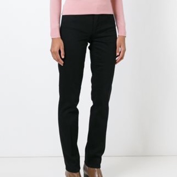 Tory Burch Black Skinny Straight Leg Jeans - Picture 4 of 4