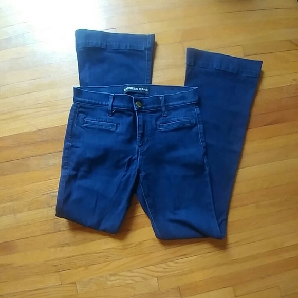 EUC Express wide leg denim trousers