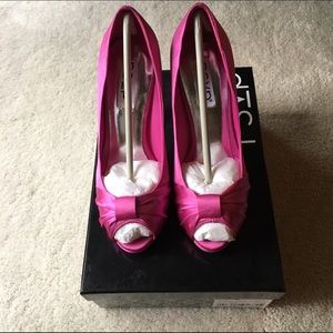 RSVP Pink Open Toe Heels