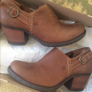 Slightly worn Born booties