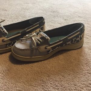 Cheetah Print Sperry Top Sider shoes