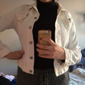 White LEVIS denim jacket - women's M