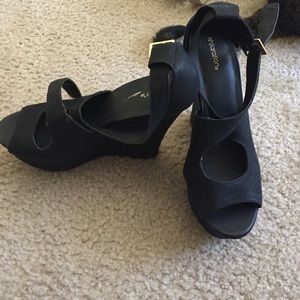 From target, size 8, black wedges From target, size 8, black wedges