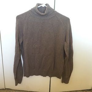 Light brown turtleneck sweater