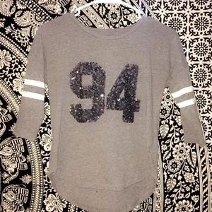 Grey Old Navy Baseball Tee