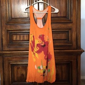 Orange razor back dress from Forever 21