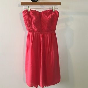 strapless sweetheart minidress w/ open back