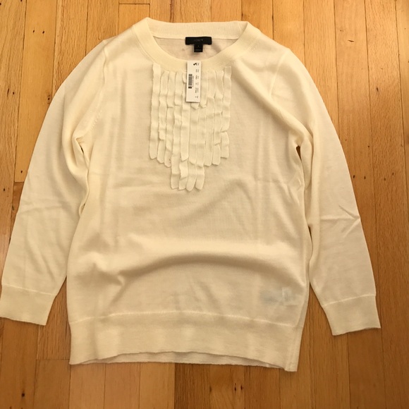 BNWT J-Crew ivory sweater - Picture 2 of 4