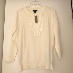 BNWT J-Crew ivory sweater
