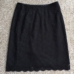 Black lace pencil skirt - Charter Club