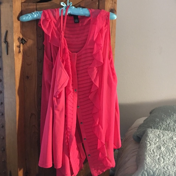 Beautiful pink blouse with camisole