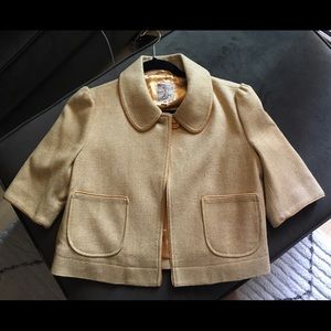 Tulle cropped light coat