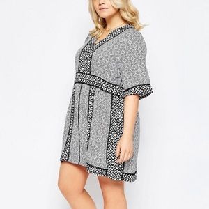 Alice & You Tile Printed Tea Dress - ASOS - New