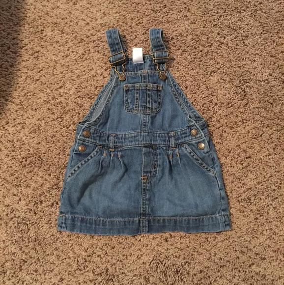 Carters denim dress overalls size 18 months