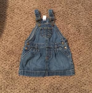 Carters denim dress overalls size 18 months