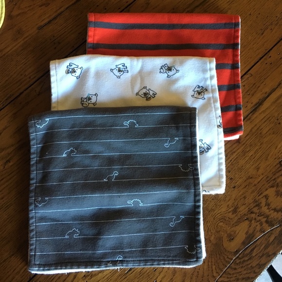 Infant Carter's Bib and Burp Rag Bundle! - Picture 2 of 3