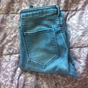 High waist skinny jeans