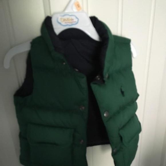 Polo Ralph Lauren Puffer Reversible Vest Jacket Boys Goose Down Size 12m NWT - Picture 6 of 6