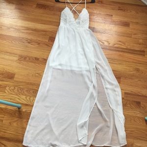 white summer maxi dress