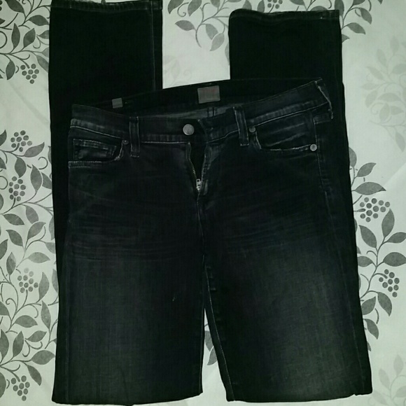 Citizens of Humanity black distressed jeans