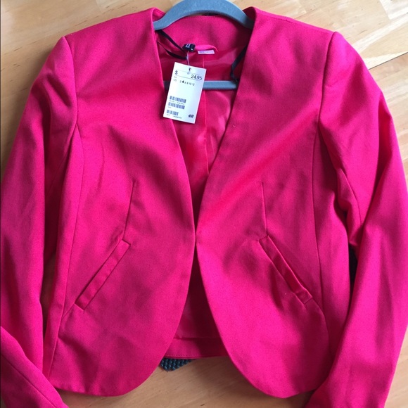 H&M coral blazer