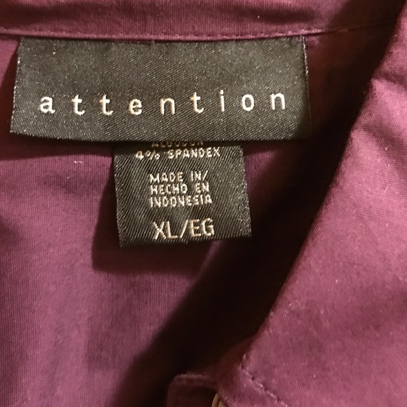 Purple button down top - Picture 2 of 4