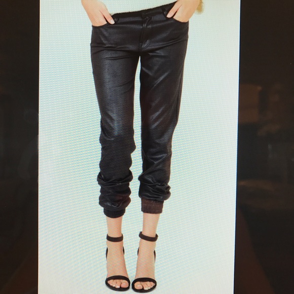 Mother Denim 'The Trainer' jean in coated denim