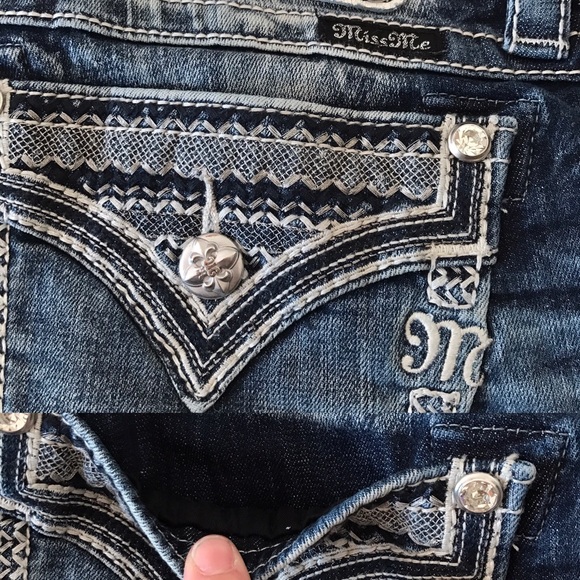 (Sold elsewhere) Light wash Miss Me Jeans - Picture 3 of 4