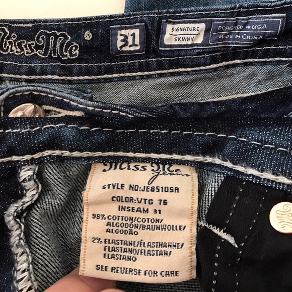 (Sold elsewhere) Light wash Miss Me Jeans - Picture 4 of 4