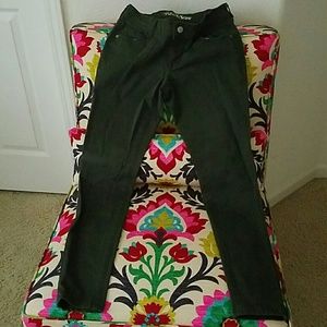 olive green jeggings
