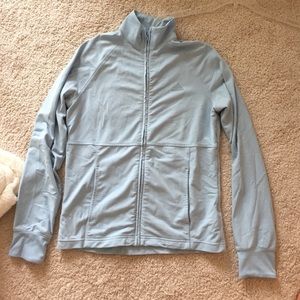 Adidas light blue jacket!