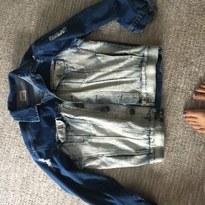 Ombré oversized Jean jacket