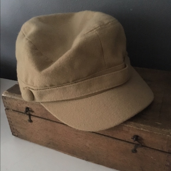 Camel Corduroy Newsie Cap
