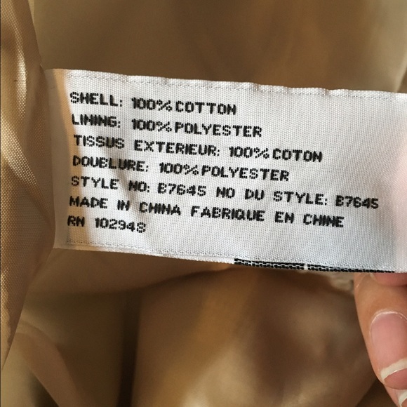 Tulle light cotton coat in tan plaid - Picture 3 of 4