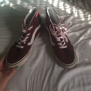 Old skool burgundy vans sz 8