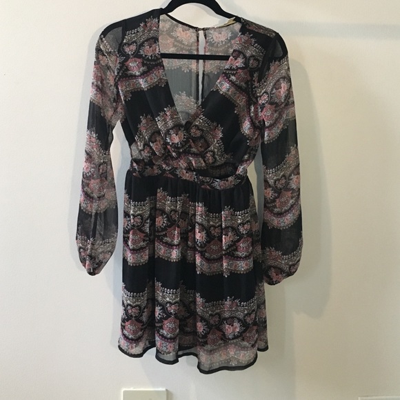 chiffon cut out minidress