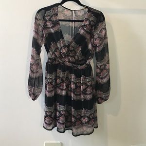 chiffon cut out minidress