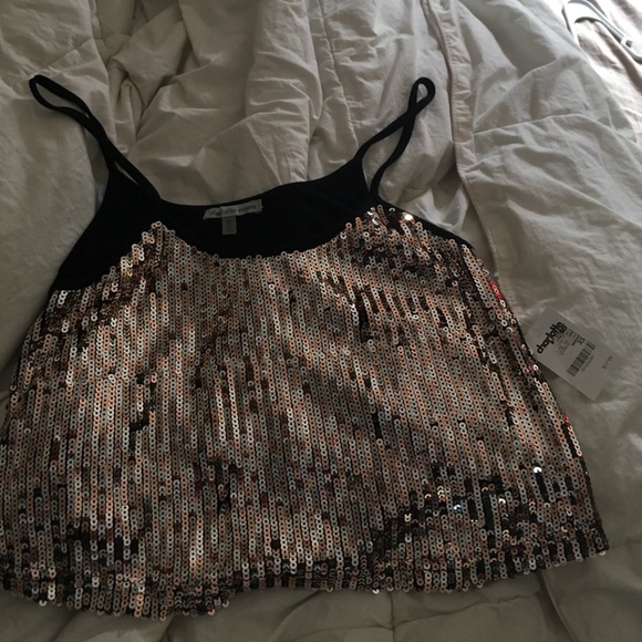 Sequin crop top perfect for NYE!