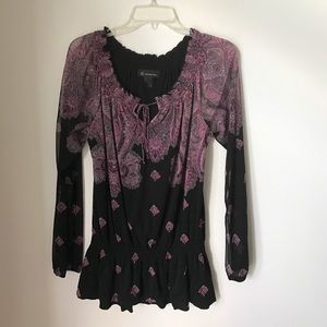 INC Top in Paisley Design