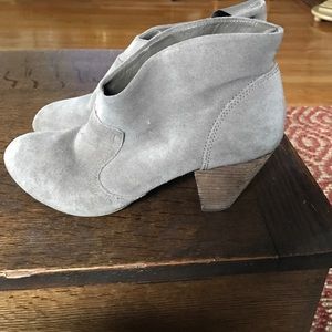 Bakers tan suede booties