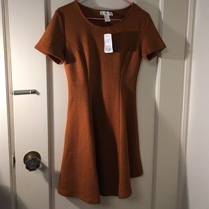 Forever 21 A Line Dress Burnt Yellow