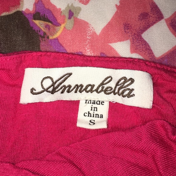 Strapless Pink and Floral Print Dress - Picture 3 of 3